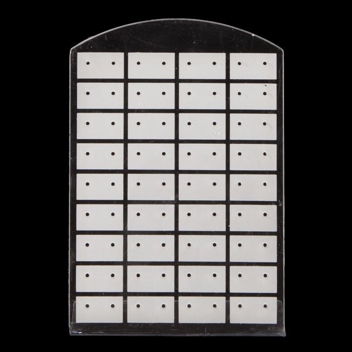Earring Stand Plastic, 36 Pairs, Clear