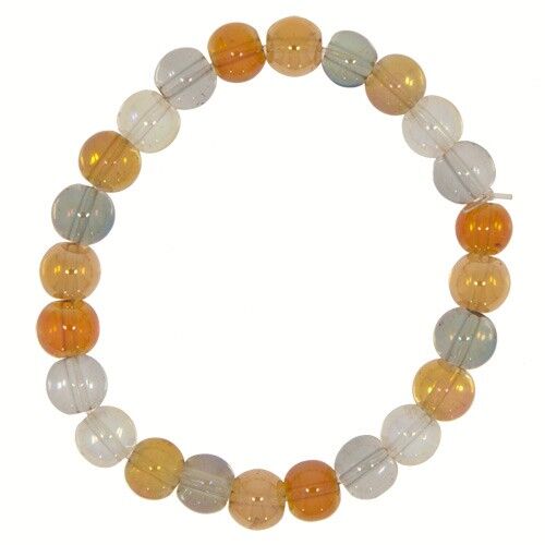 Glass Bracelet, 8mm, Colorful