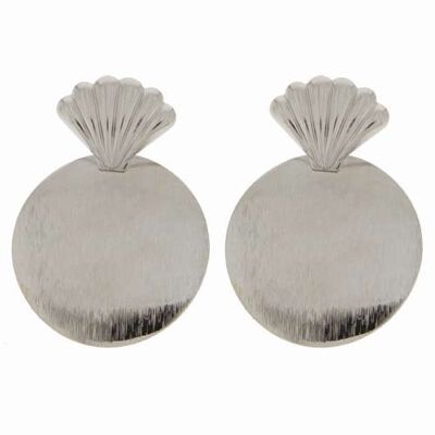 Orecchini, 50x35mm, argento