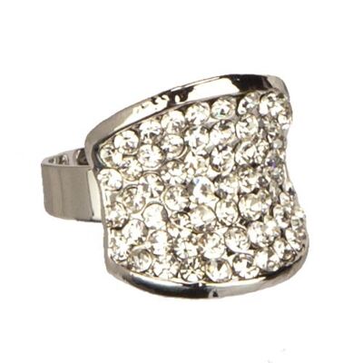 Anillo de moda con piedras plata 6