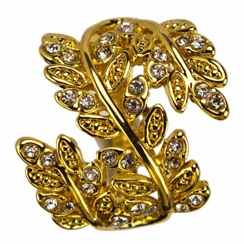 Modering mit Steinchen, Gold