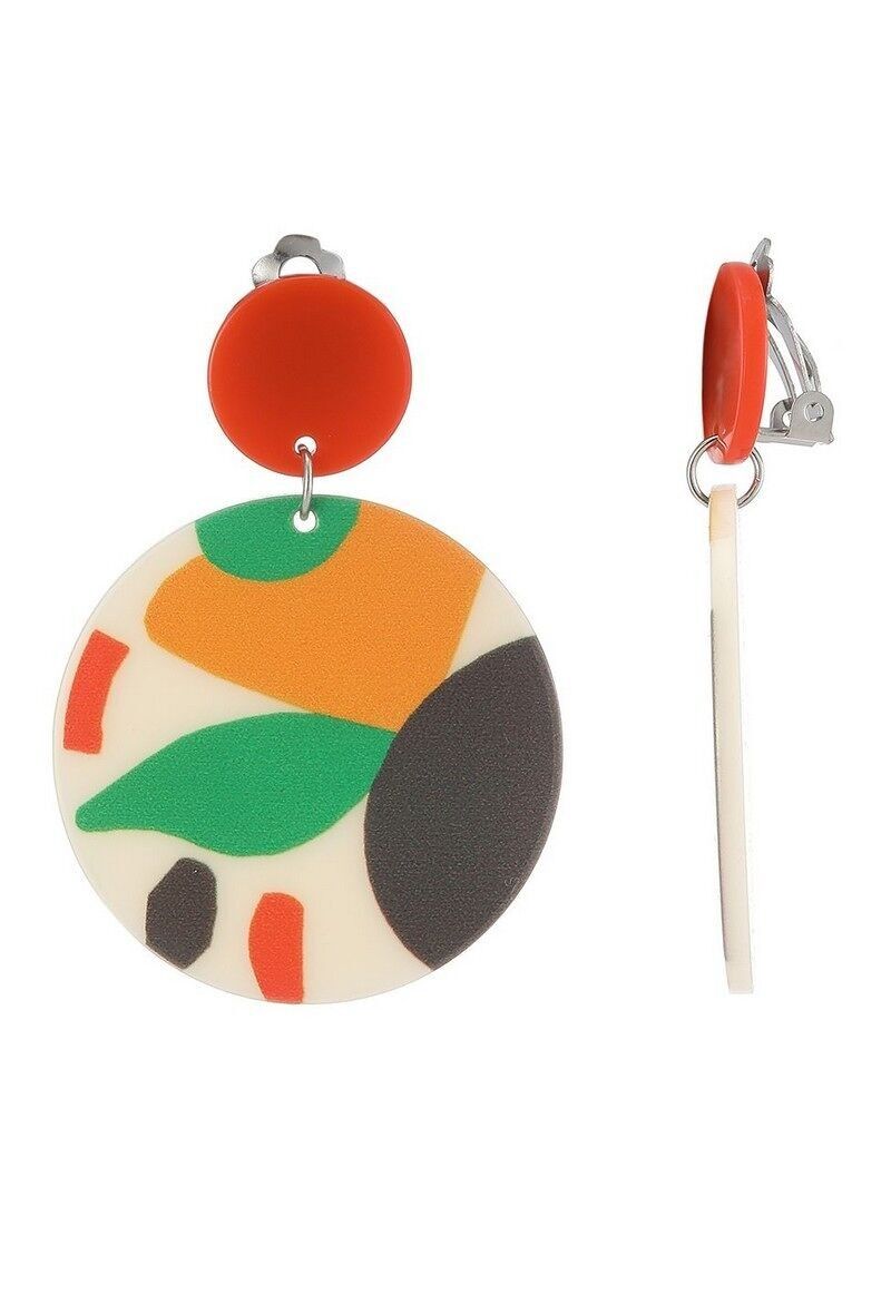 Orecchini a clip in acciaio inossidabile Fujiko