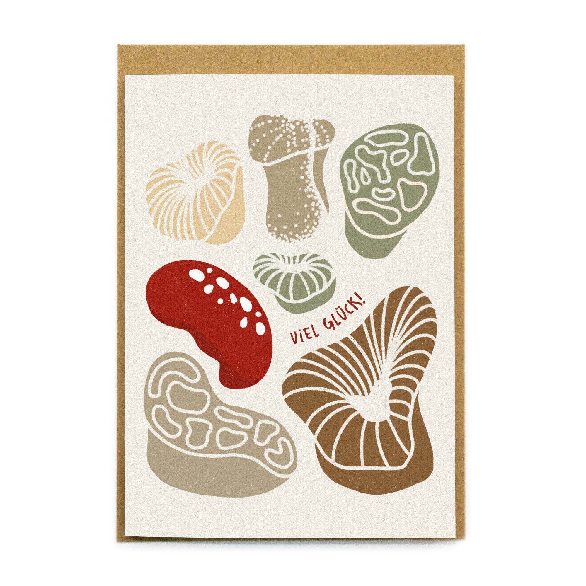 Biglietto di auguri di buona fortuna, ragazzo fortunato (A6) - Buona fortuna - Per gli amanti dell'aria aperta - Motivo auto-progettato su carta pregiata certificata PEFC