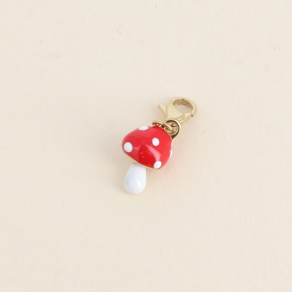 Charm - emaillierter Pilz