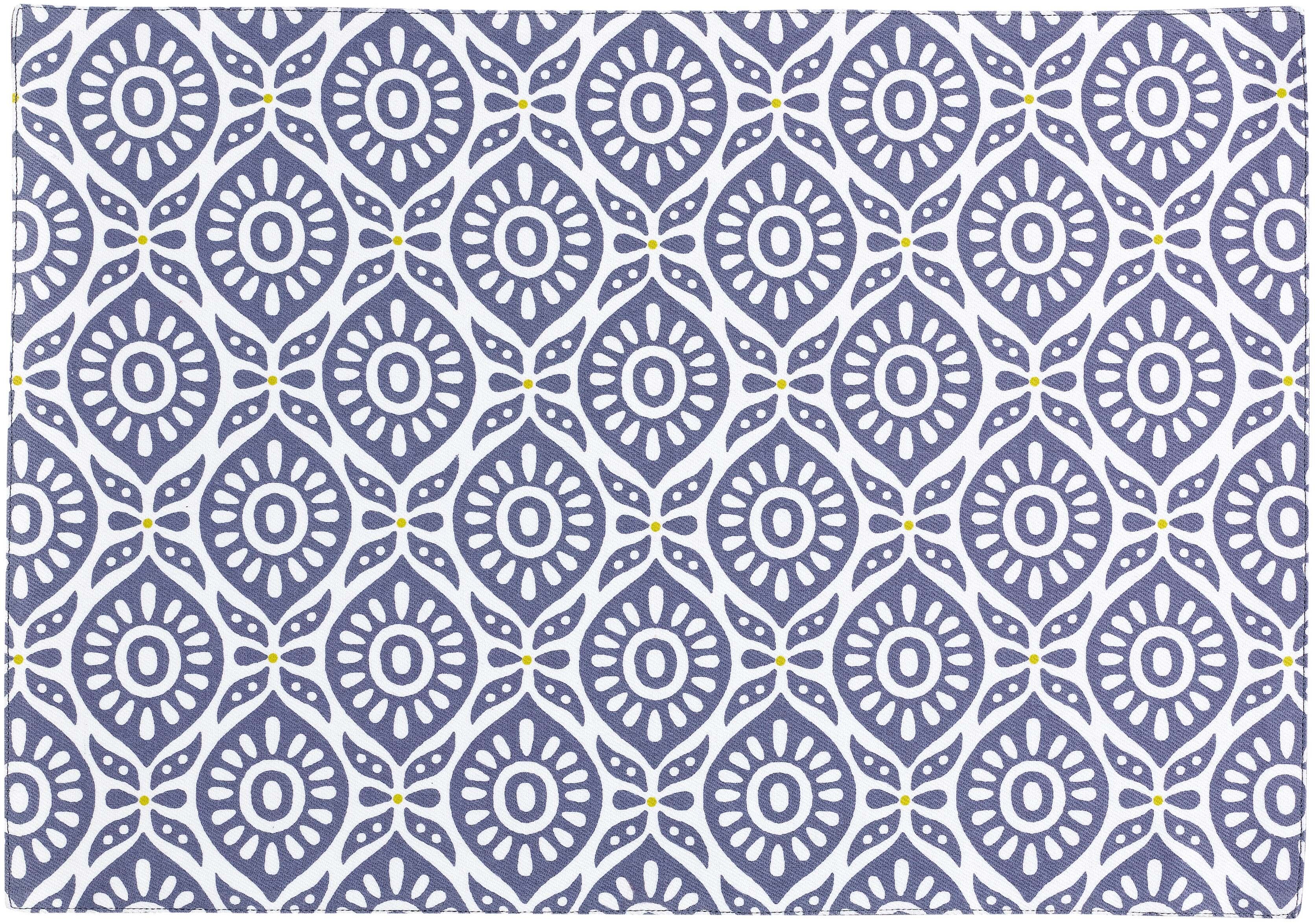 Citrus Recycled Coated Placemat Cobalt 33 x 48