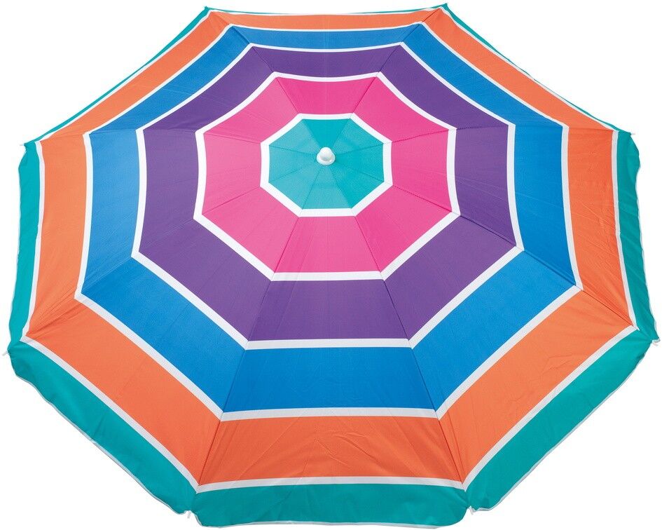 FV 200Cm Striped Polyester Parasol - Model chosen randomly