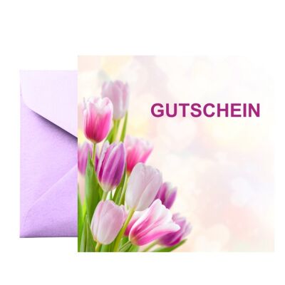Buono regalo – “Gutschein” – Tulipani – 25 pezzi