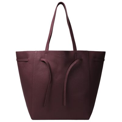 Shopper Raw - burgundy