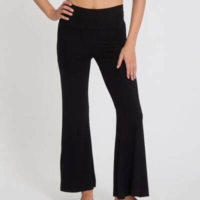 JAIPUR BLACK - Pantalones fluidos de yoga de bambú