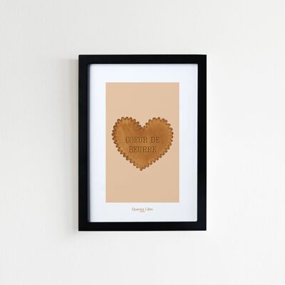 A5 Butter Heart Poster Quartier Libre