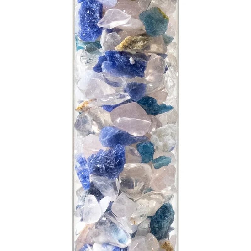 Gem tube for water purification 5th Chakra -- 24cm