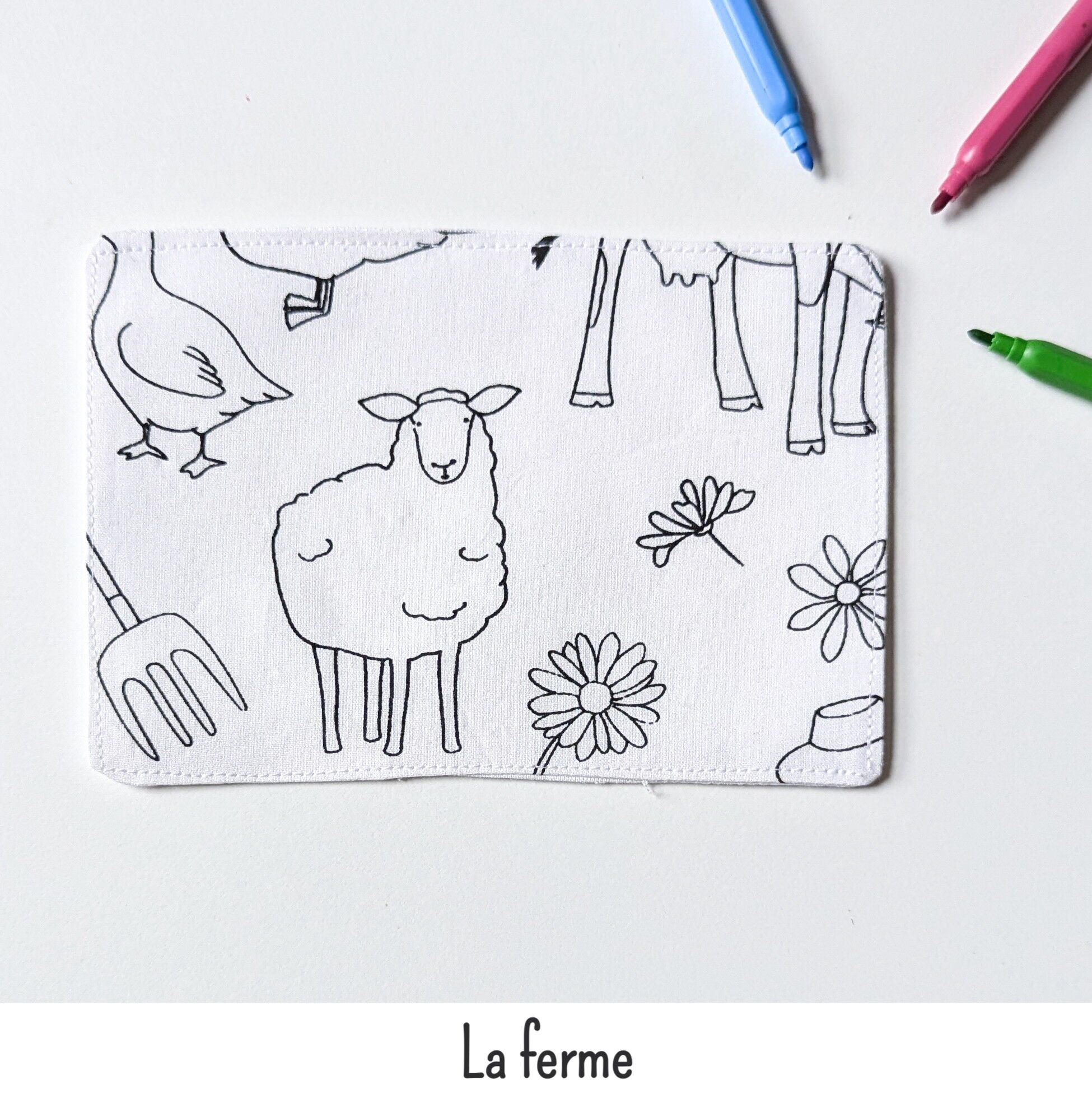 Washable coloring card