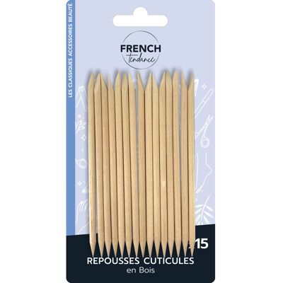 LOT-OF-15-CUTICLE-REPUSHES-IN-WOOD-FRENCH-TREND