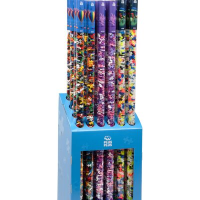 Espositore 24 tubi 1m 520 pezzi Basic, Fosforescente e Neon / Gioco di costruzione / Educativo / Abilità motorie fini