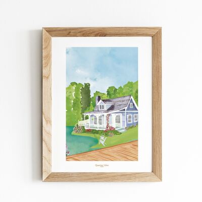 A4 Poster Lake House Free Quarter