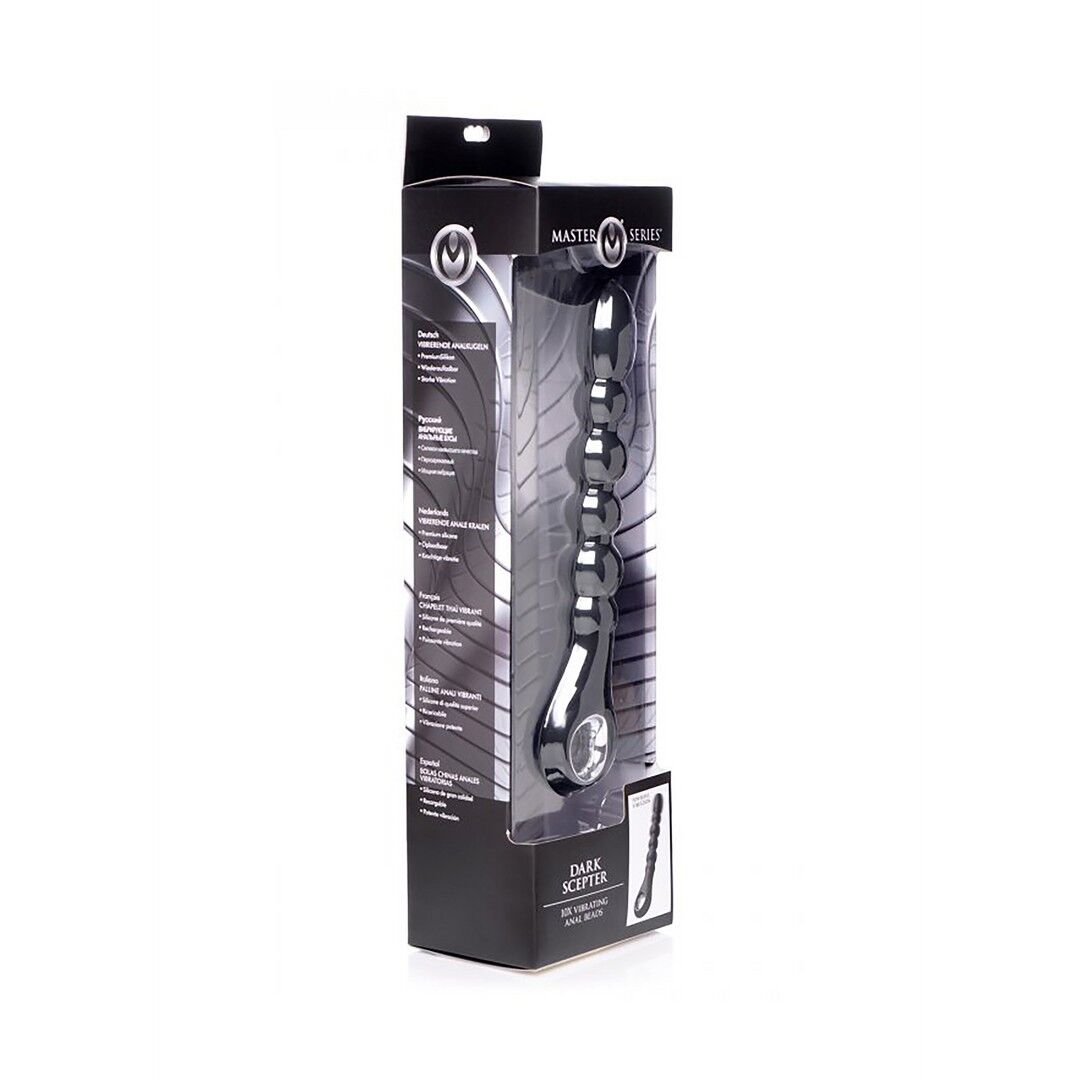 Dark Scepter - Perle anali in silicone vibranti