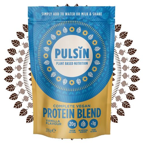 Pulsin Complete Vegan Protein Blend Vanilla 6x270g