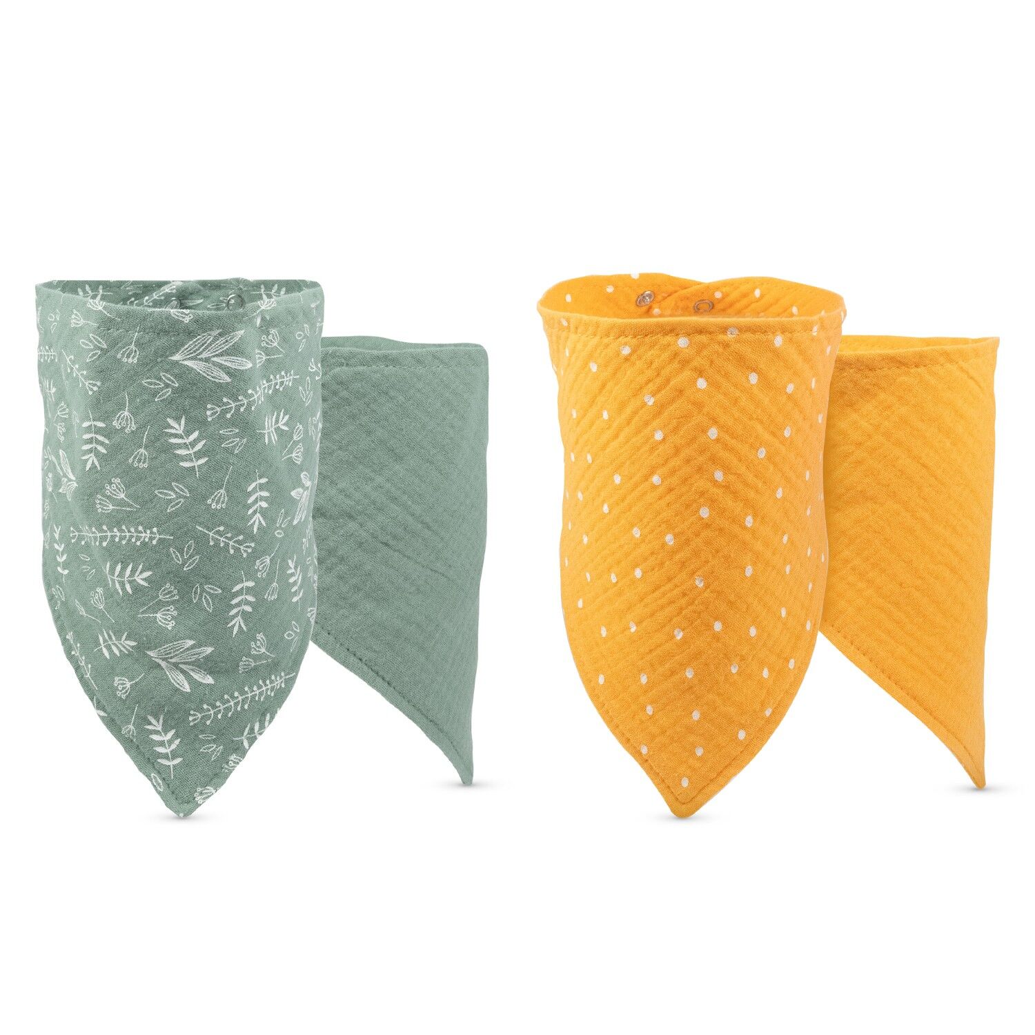 Pañuelos babero de muselina de doble capa BABOO®, paquete de 2, 0 meses en adelante