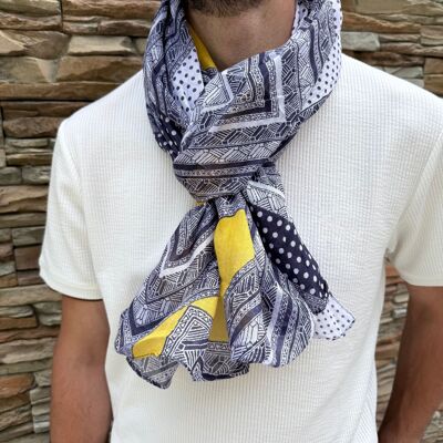 Écharpe Foulard Chèche 100% Coton pour homme