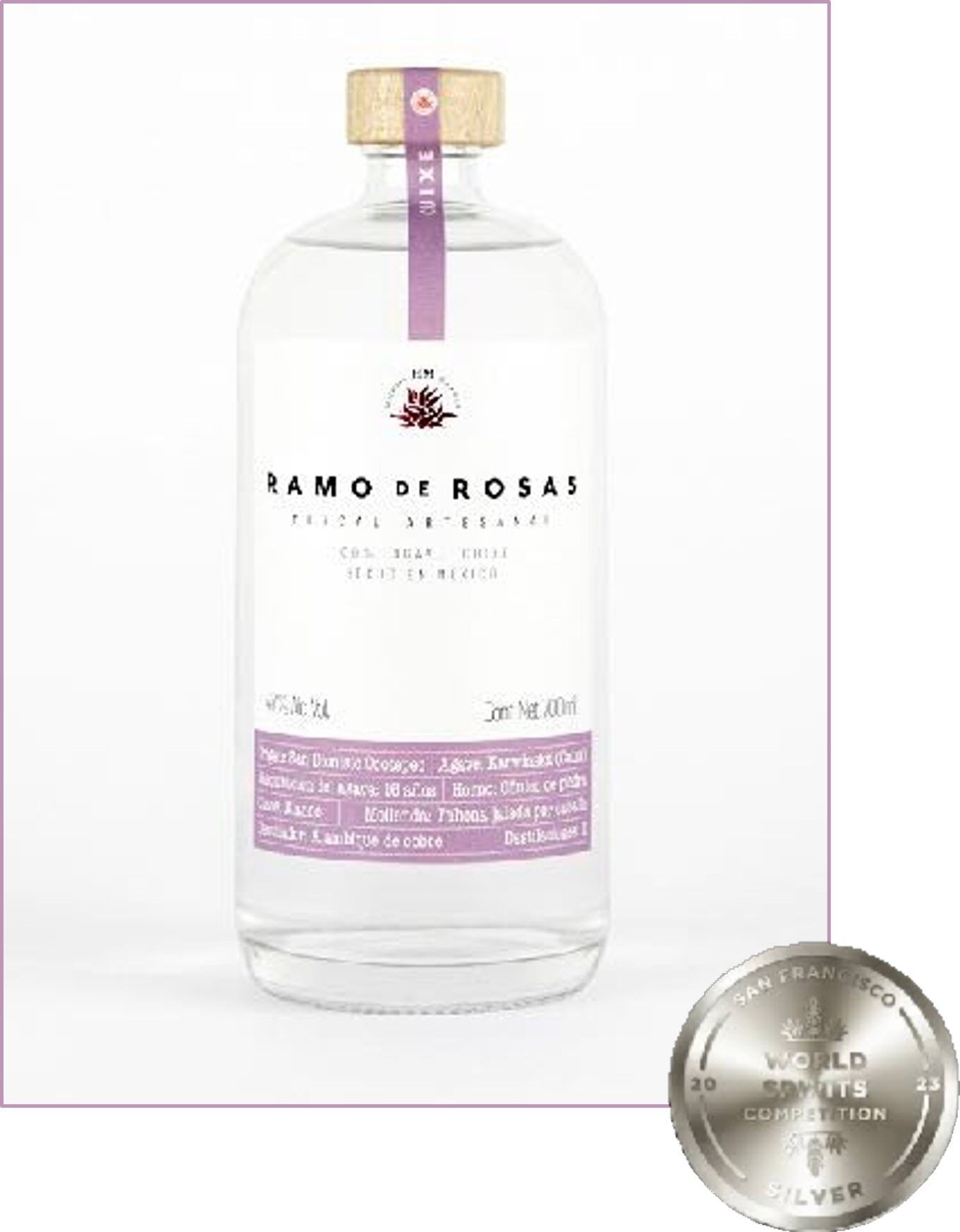 Mezcal Ramo de Rosas Cuixe - 700 ml, 47 %