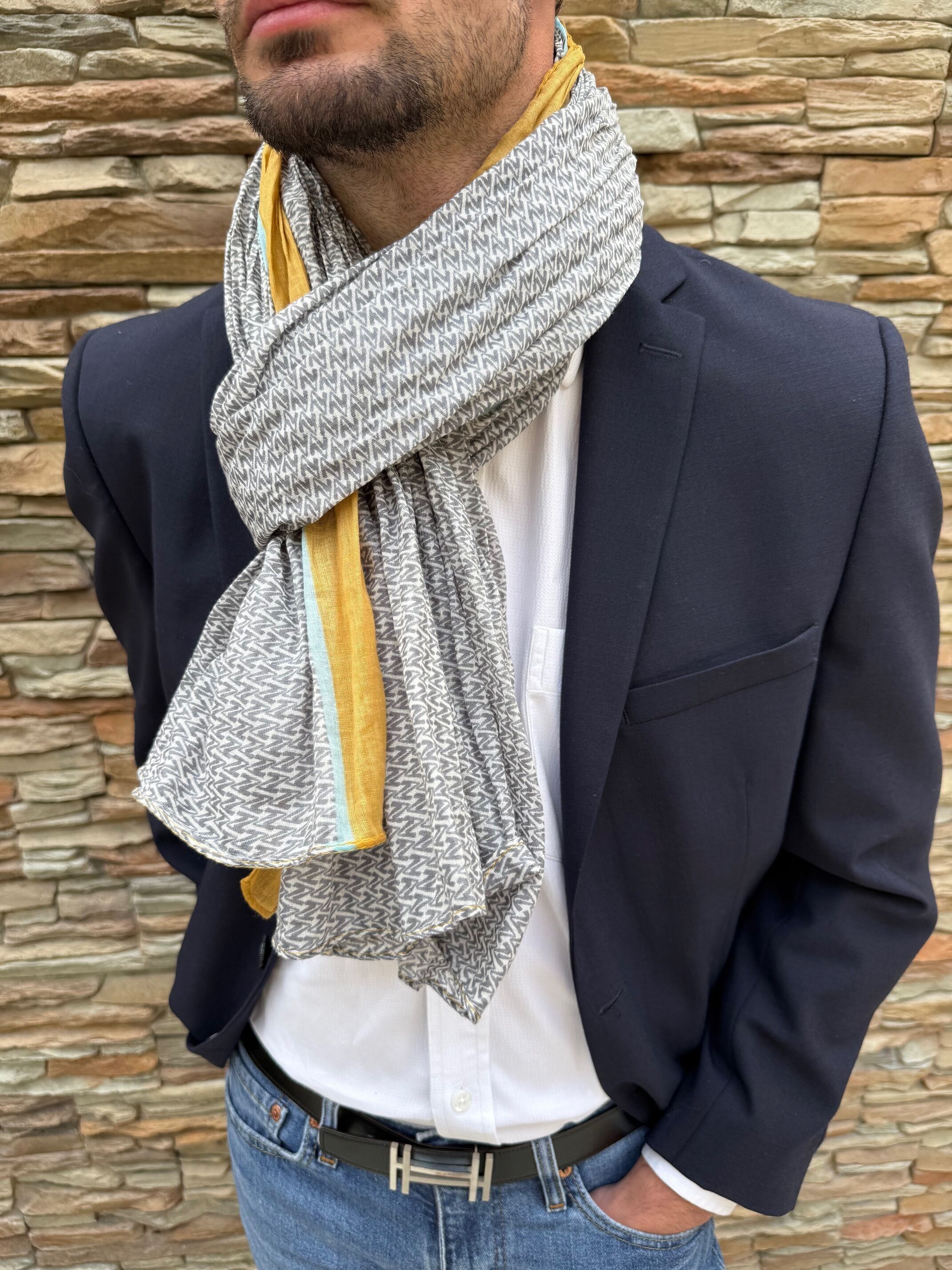 Sciarpa Cheche Sciarpa in cotone da uomo