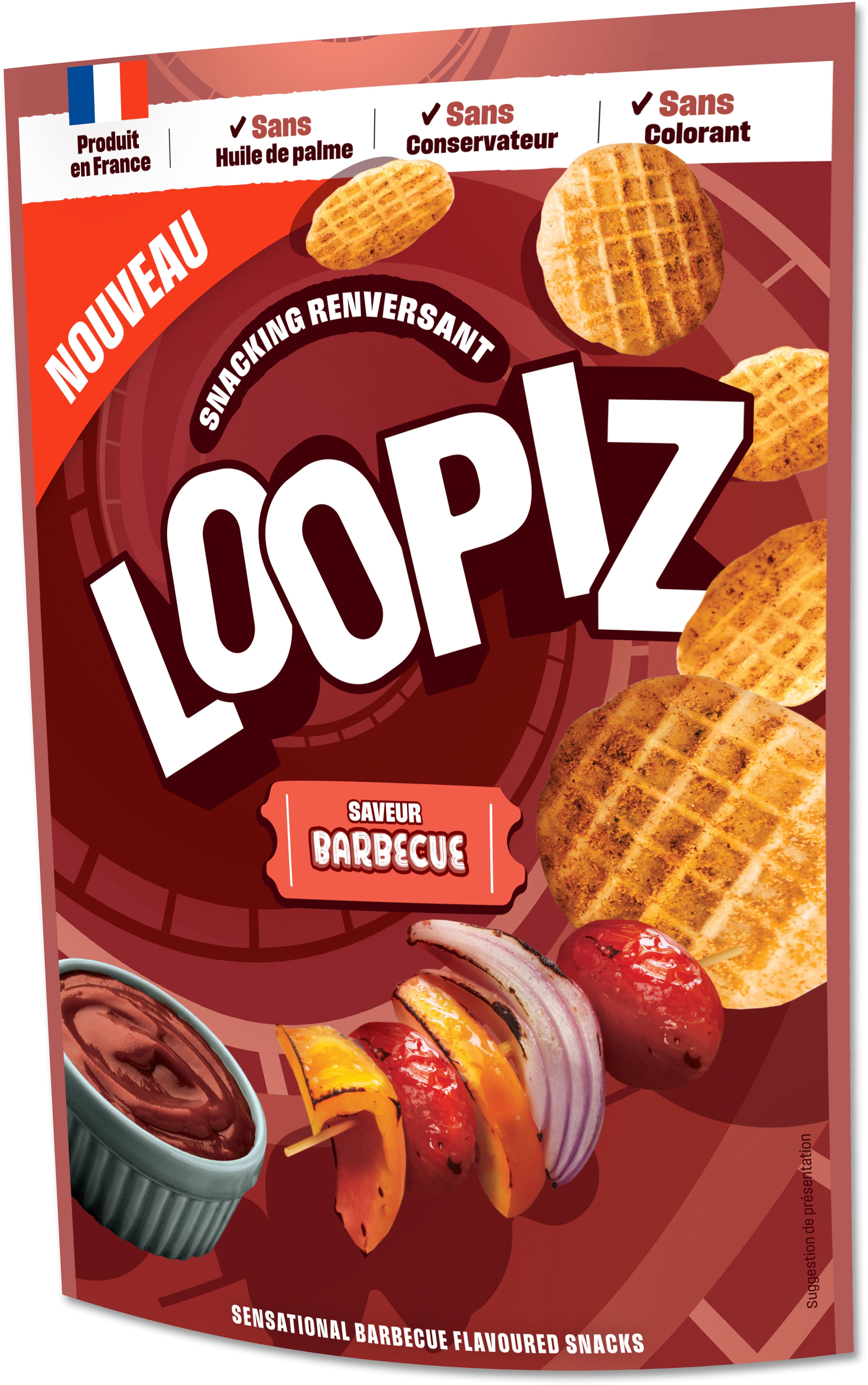 Loopiz Barbecue - snack per aperitivo - 55 g