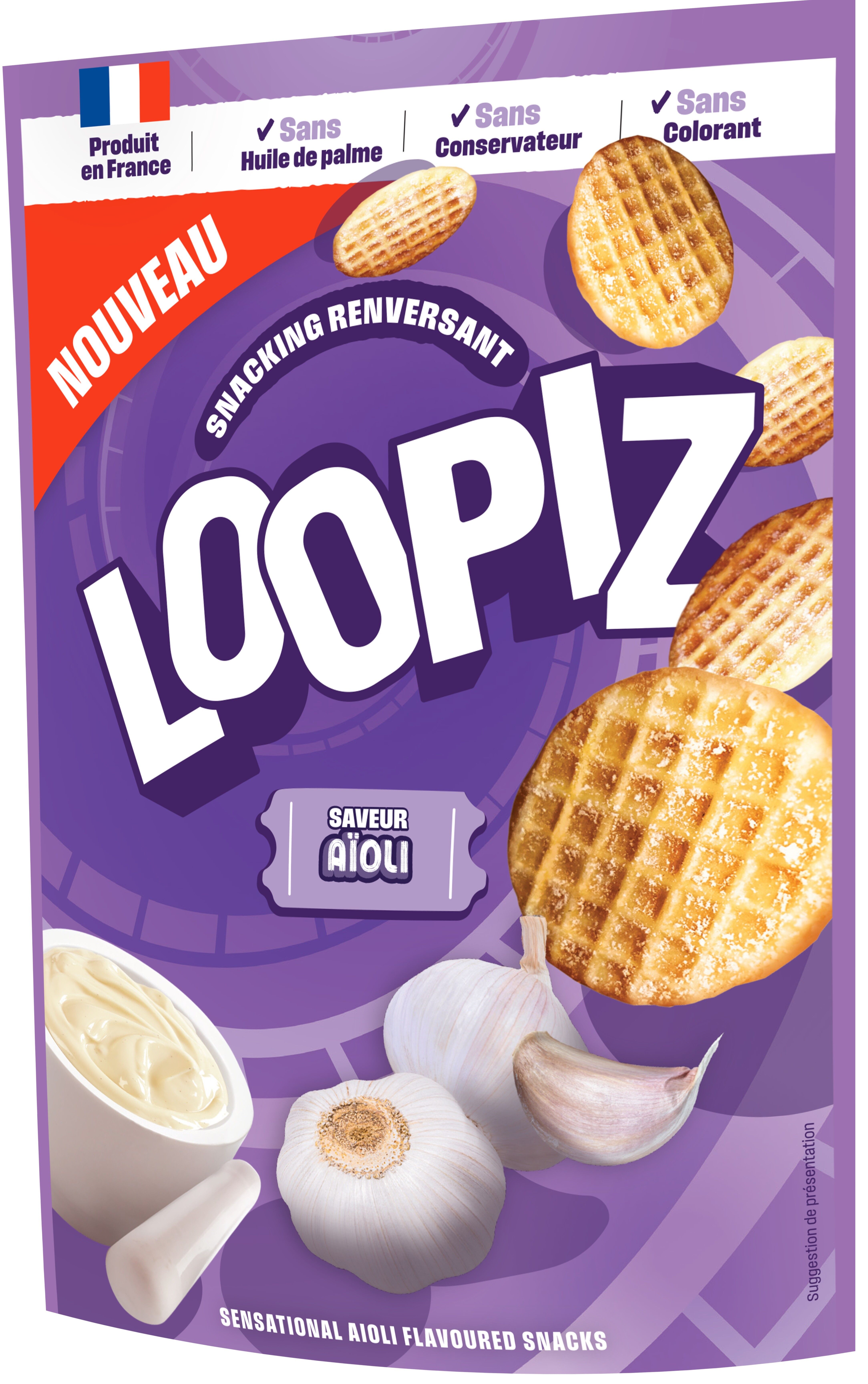 Loopiz Aioli - snack per aperitivo - 55 g
