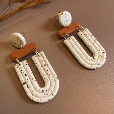 Polymer clay earrings - Théodore