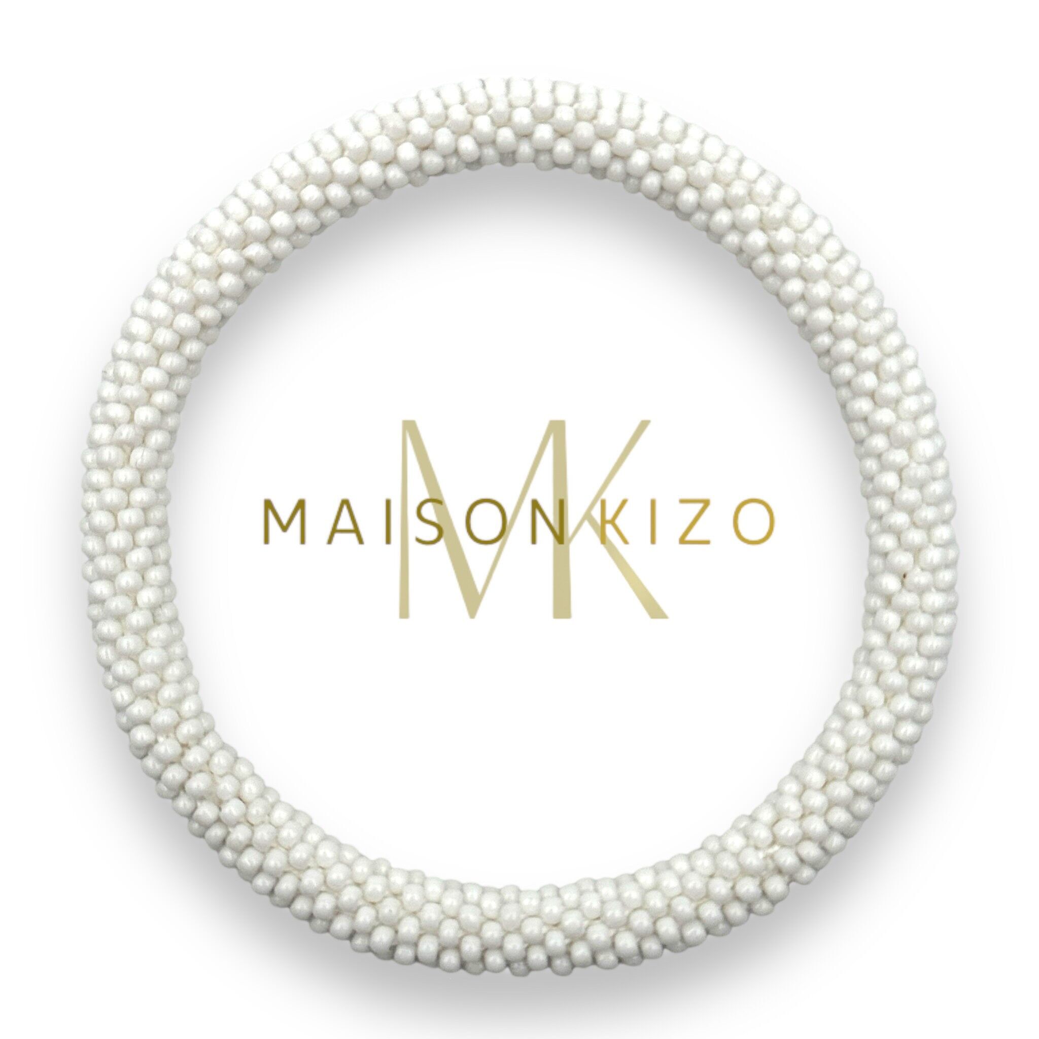 Nepalese Bracelet Matte White A95