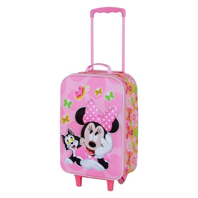 Disney Minnie Mouse Kitten-Maleta Trolley Soft 3D, Rosa