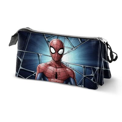Astuccio triplo Marvel Spiderman Maximum, blu