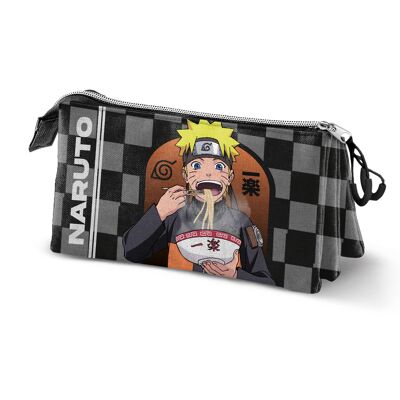 Trousse triple Naruto Ichiraku, noire