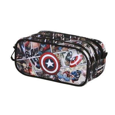 Trousse à crayons Marvel Captain America Comic Trick FAN 2.2, multicolore