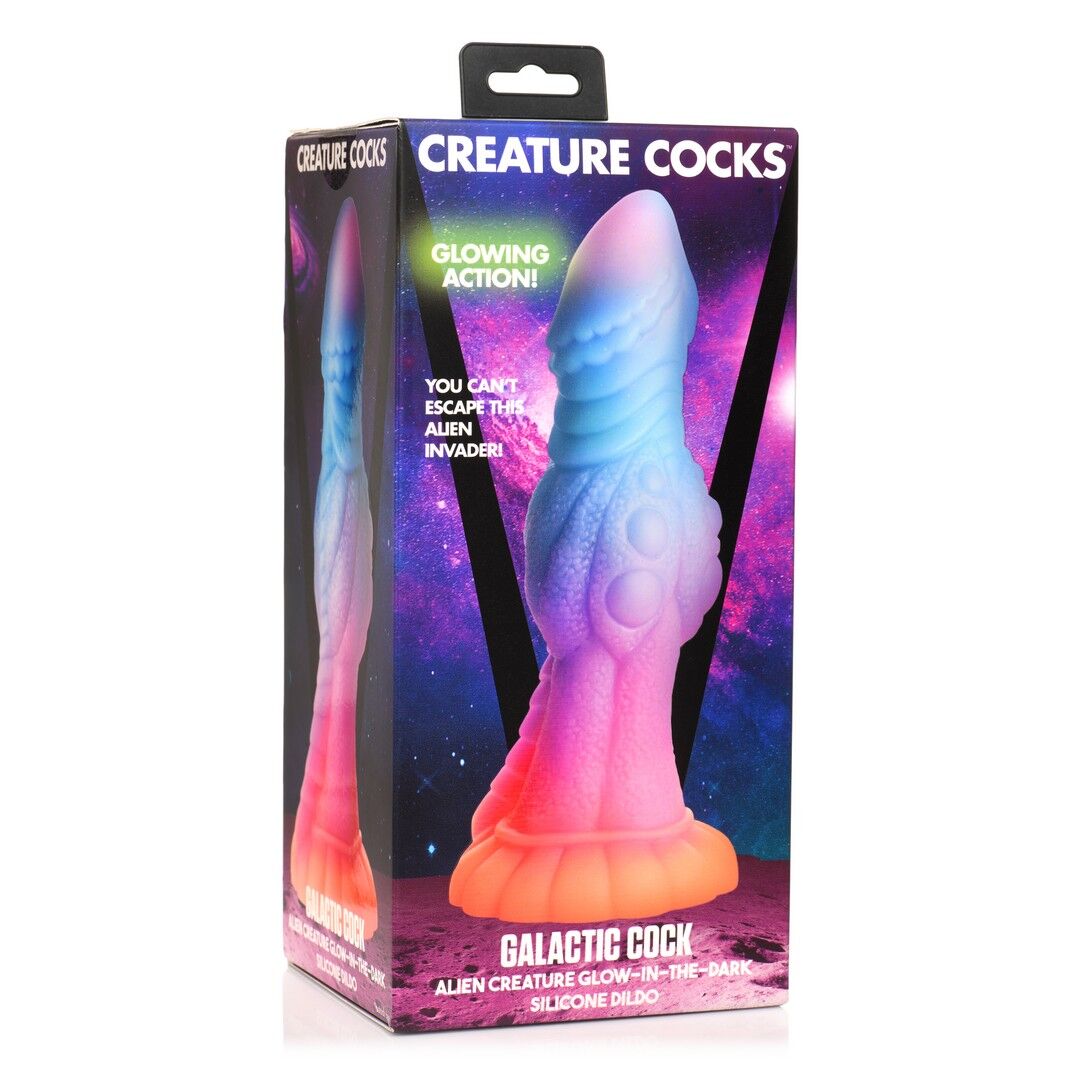 Galactic Cock - Dildo in silicone fosforescente a forma di creatura aliena