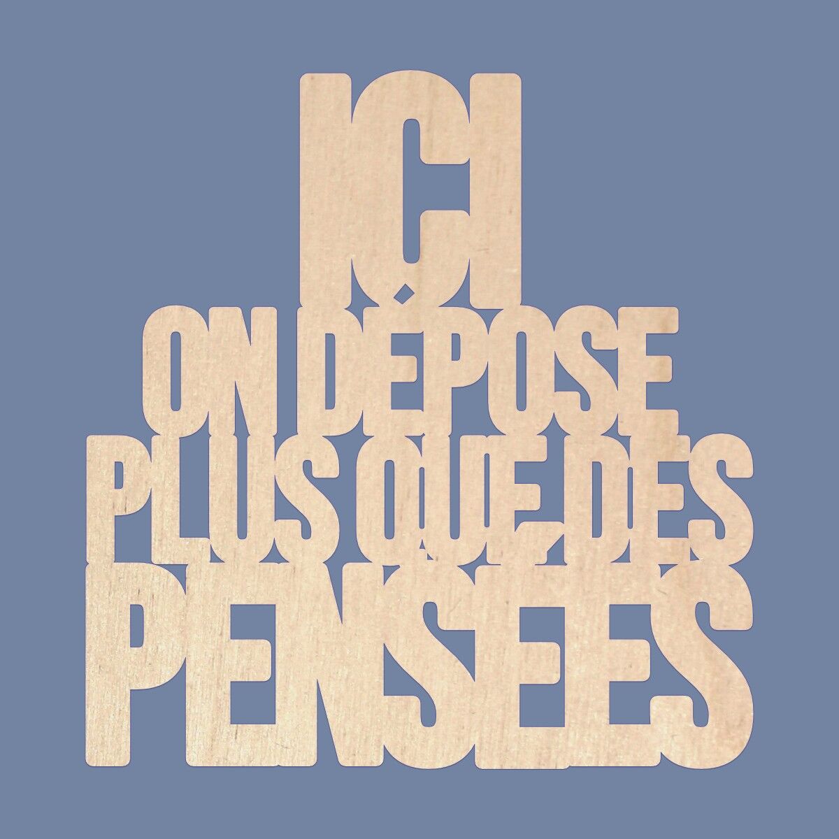 Citazione dal muro "Qui depositiamo di più...	"