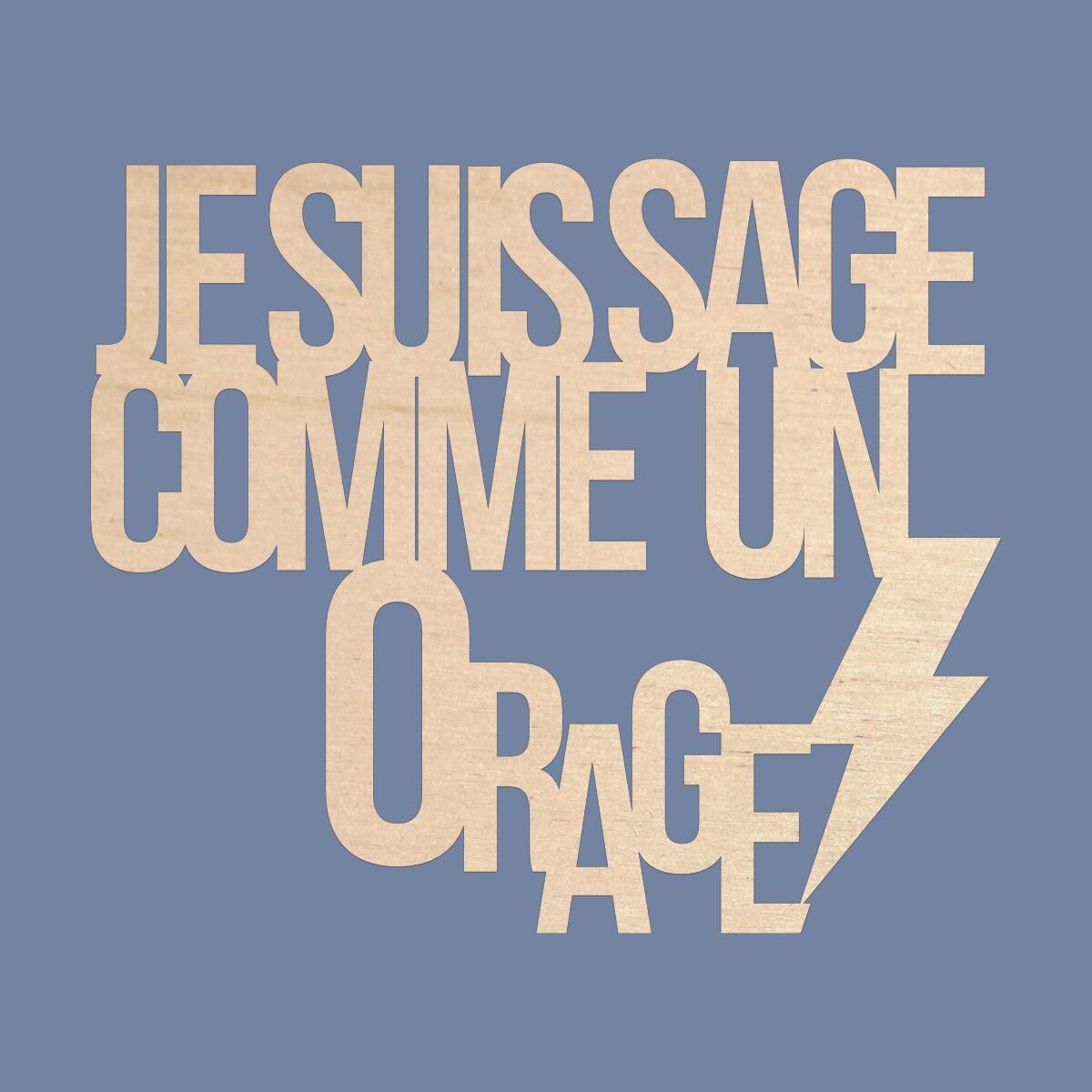 Citazione da muro "Sono saggio come una tempesta"