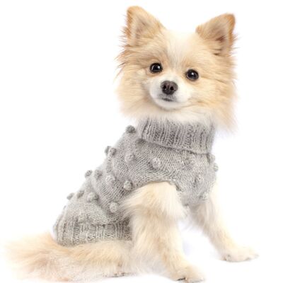 Dog Sweater Dots Handmade In Premium Alpaca
