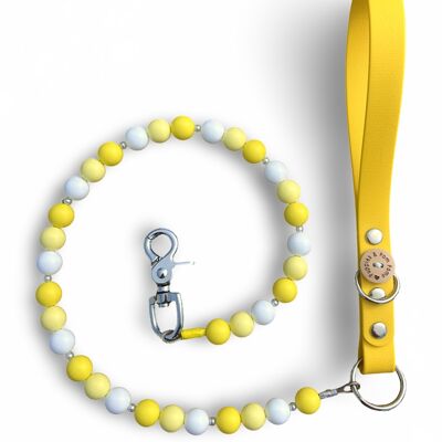 Beaded Handmade Dog Leash - Sunshine Yellow