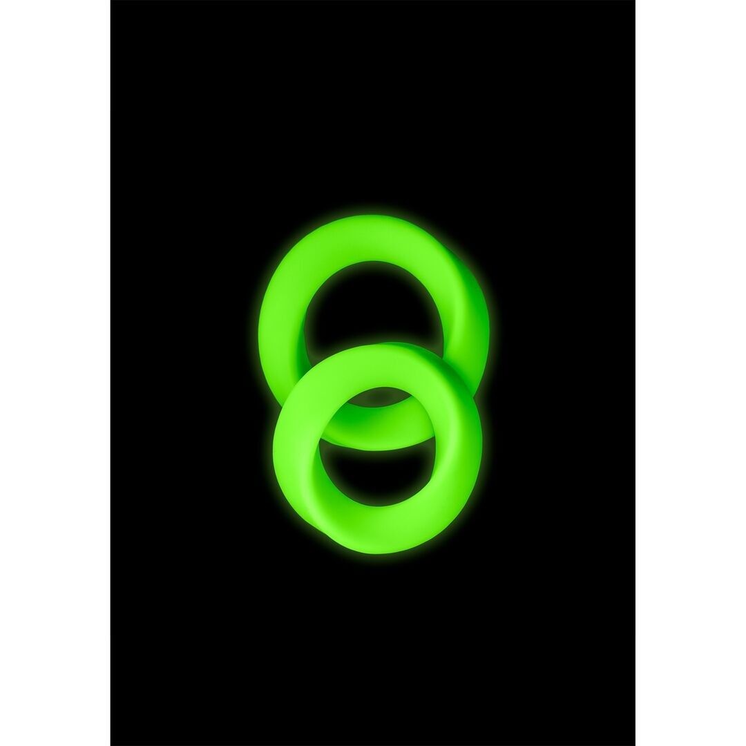 Autsch!by Shots - Penisring-Set - Glow in the Dark - 2-teilig