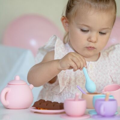 Giocattoli da tè, set da tè in silicone - Pastelli