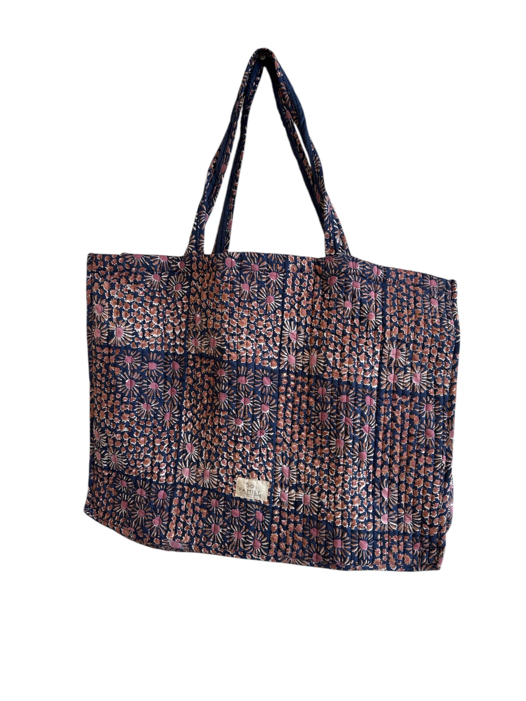 Borsa tote Minuit Patchwork