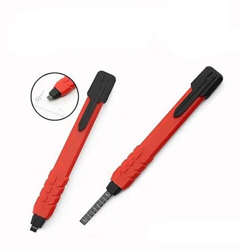 Crayon de Chantier Porte-Mine avec Taille-Crayon Intégré et 12 Recharges