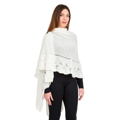 Zoe - Etole à feuilles ajourées en mélange laine mohair