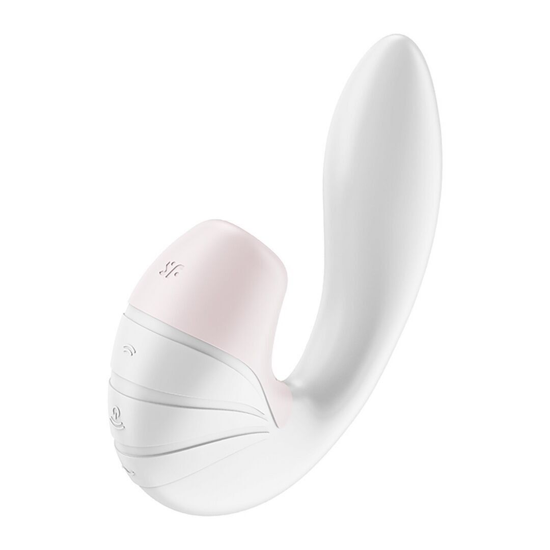 Satisfyer - Supernova - Insertable Air Pulse Double Vibrator - White -...