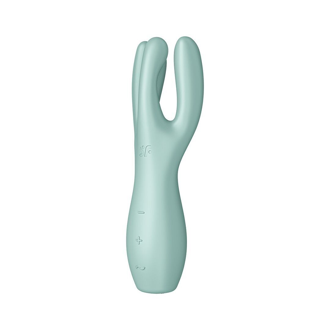 Satisfyer - Threesome 3 - Lay-on Vibrator - Mint - Mint