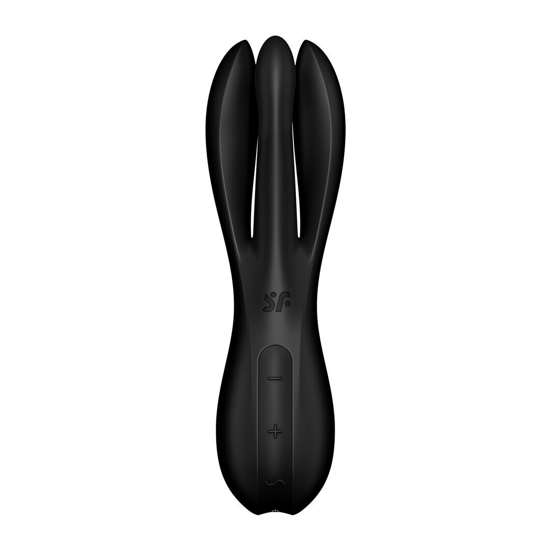 Satisfyer - Threesome 2 - Vibrator - Black - Black