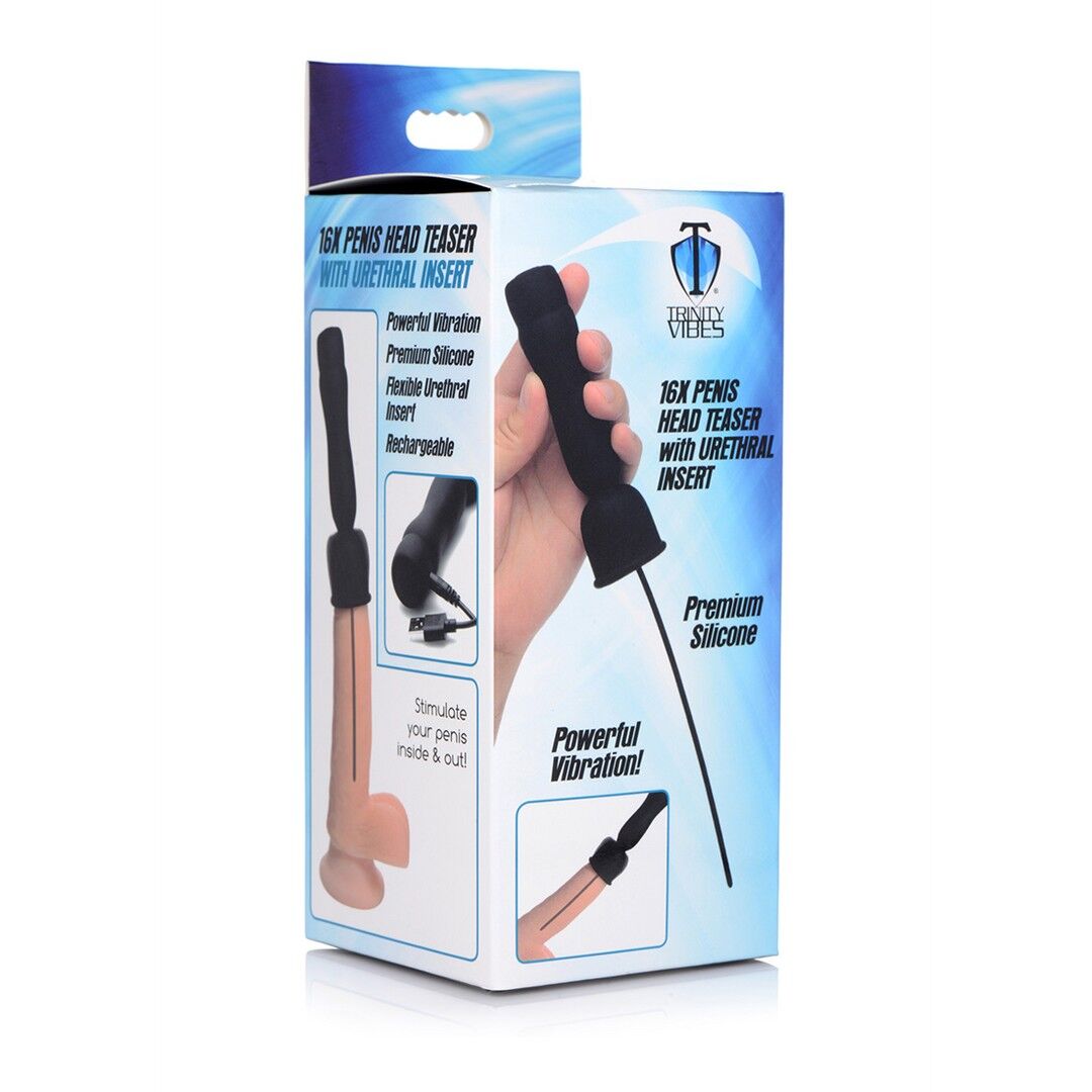 Teaser della testa del pene con suono uterino