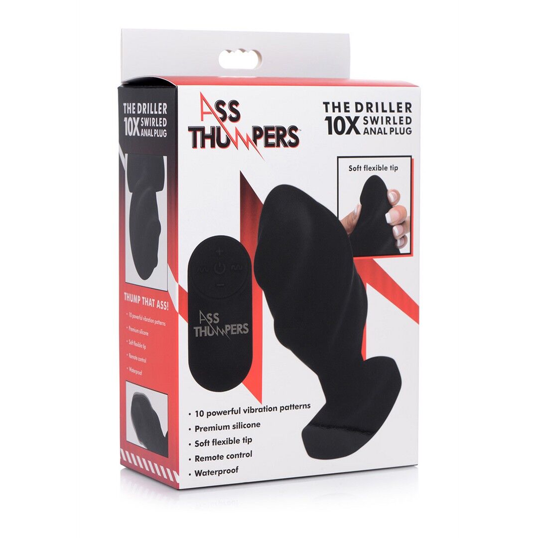 Vibrierender Analplug „Swirled“ mit Fernbedienung