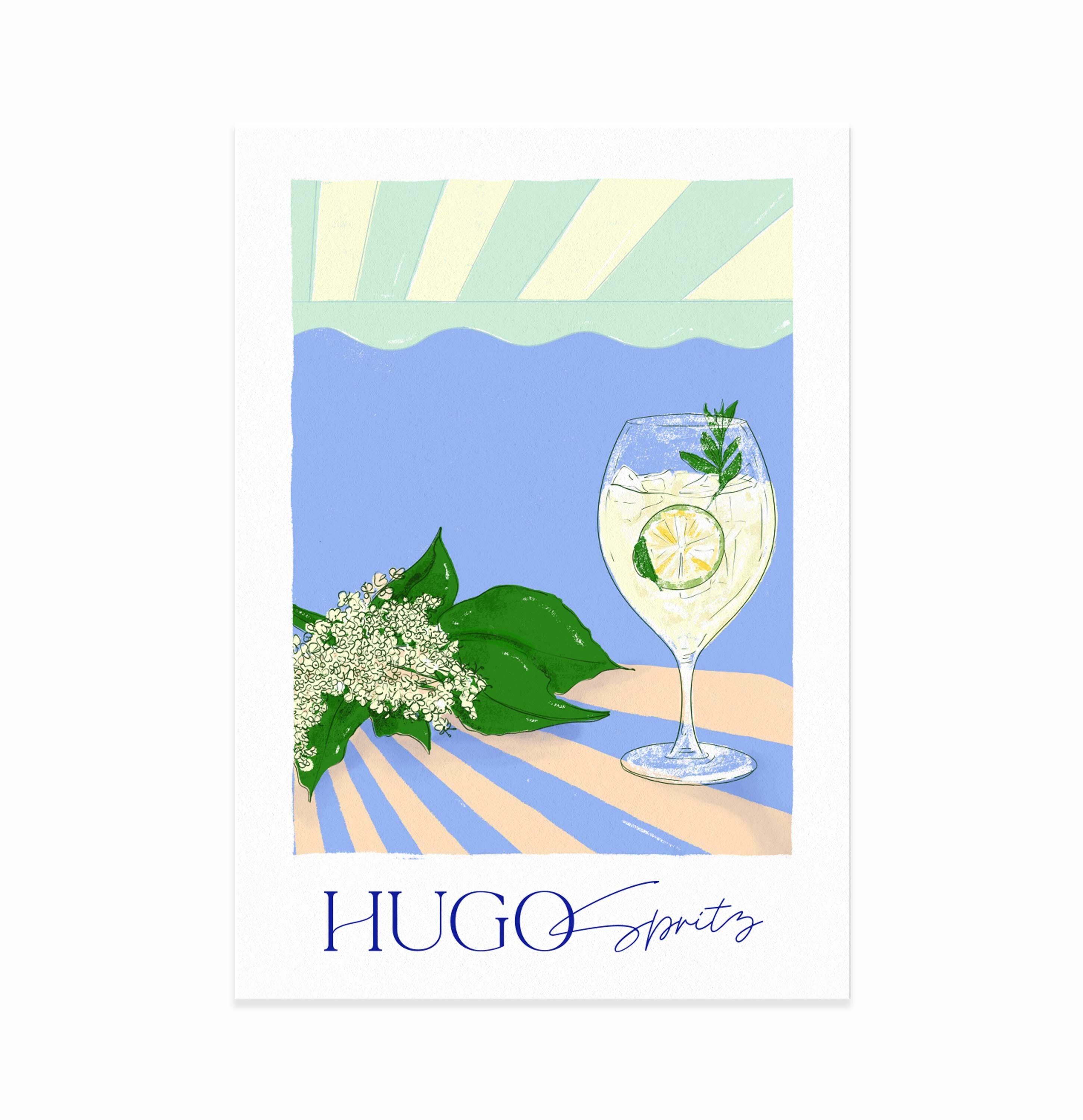 Hugo Spritz Cocktail-Plakat