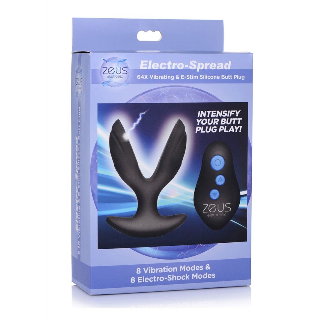 Electro-Spread - Plug anale in silicone vibrante ed E-Stim
